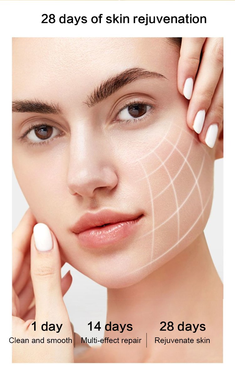 Mascarilla dorada de veneno de serpiente y retinol