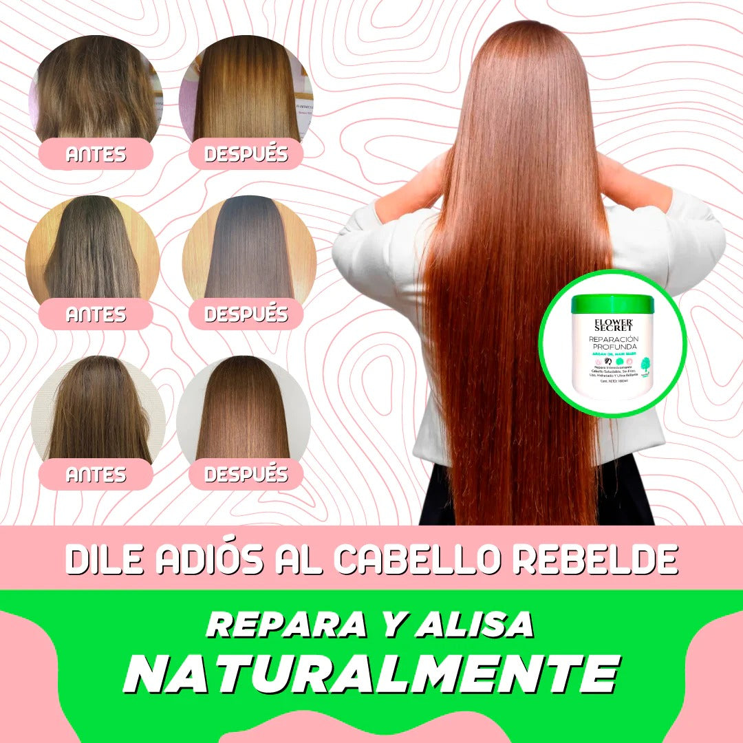 Crema Alisadora, Reparadora, Hidratante 100% Natural
