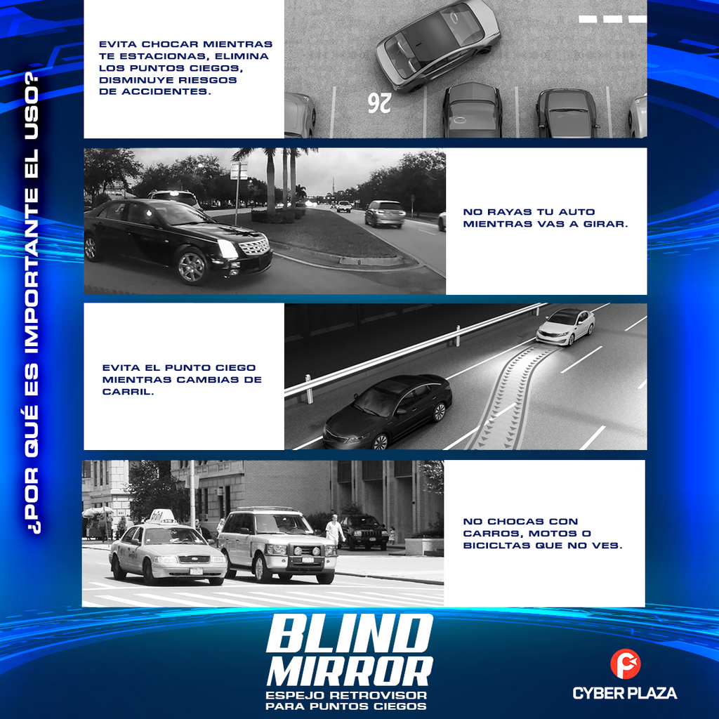Blind Mirror™ - Espejos Retrovisores Para Puntos Ciegos