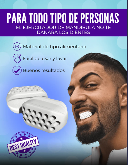 Ejercitador de mandíbula premium 2x1